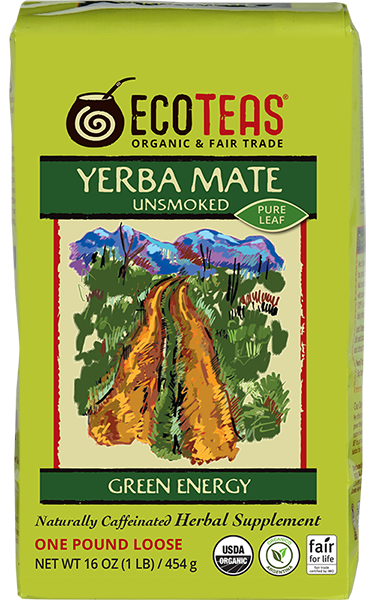 Organic Yerba Mate - Pure Leaf - Unsmoked - 1 LB Loose – ECOTEAS