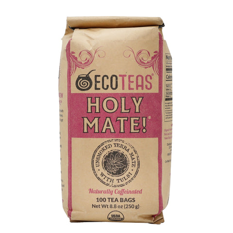Organic Holy Mate! (w/ Tulsi & Peppermint) - 100 Unwrapped Tea Bags