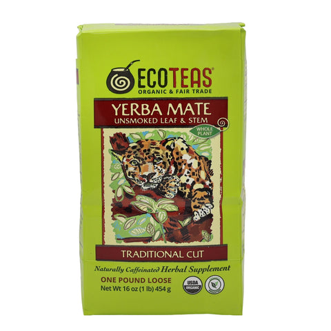 Organic Yerba Mate - Leaf/Stem - Unsmoked - 1 LB Loose