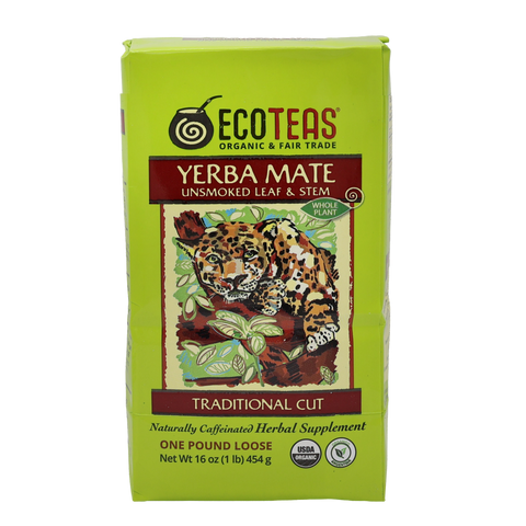 Organic Yerba Mate - Leaf/Stem - Unsmoked - 1 LB Loose