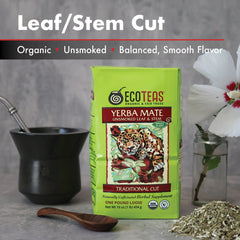 Organic Yerba Mate - Leaf/Stem - Unsmoked - 1 LB Loose