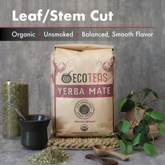 Organic Yerba Mate - Leaf/Stem - Unsmoked - 5 LBS Loose