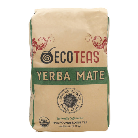 Organic Yerba Mate - Pure Leaf - Unsmoked - 5 LBS Loose