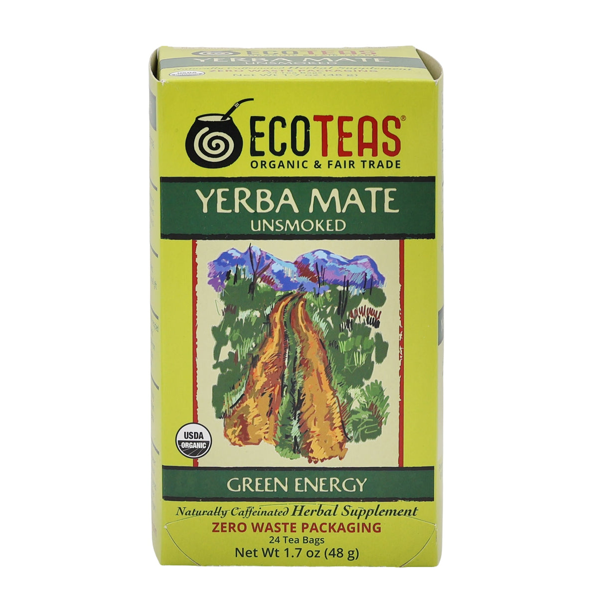 Yerba mate - 24 tea bags, organic, unsmoked