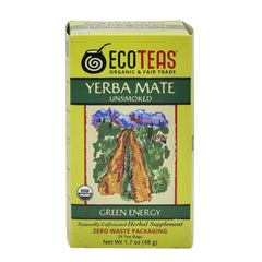 Organic Yerba Mate - Unsmoked - 24 Unwrapped Tea Bags