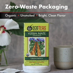 Organic Yerba Mate - Unsmoked - 24 Unwrapped Tea Bags