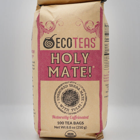 Organic Holy Mate! (w/ Tulsi & Peppermint) - 100 Unwrapped Tea Bags