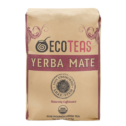 Organic Yerba Mate - Leaf/Stem - Unsmoked - 5 LBS Loose