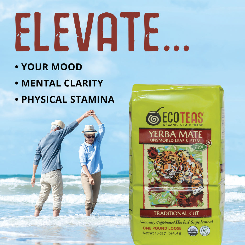 Organic Yerba Mate - Leaf/Stem - Unsmoked - 1 LB Loose ECOTEAS Organic Yerba Mate - Leaf/Stem - Unsmoked - 1 LB Loose ECOTEAS